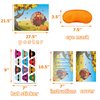 Happy Fall Festival Party Games - Pin The Hat on The Turkey with Reusable Stickers for Kids Birthday Parties
