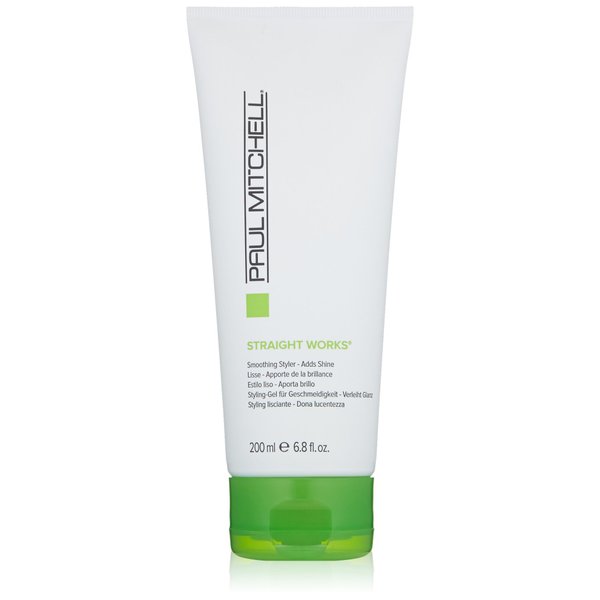 Paul Mitchell Straight Works Hair Gel, Smoothing Styler, Adds Shine, For Frizzy Hair, 6.8 fl. oz.