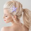 Joez Wonderful 8Pcs Starfish Hair Clips, Cute Sea Star Hair Barrettes, Purple Glitter Hair Alligator Clips for Women Girls Hair Accessories Birthday Gift