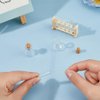 Hobbspring Dollhouse Mini Glass Test Tube Dollhouse Science Sets Miniature Glass Tube Tiny Wood Test Tube Rack Micro Landscape Experiment Ornament for Dollhouse Decor