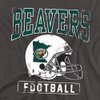 Bemidji State University Official Football Helmet Unisex Adult T-Shirt, Charcoal, Small