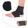 Zerone Ankle Brace, Adjustable Elastic Breathable Compression Ankle Support Wrap for Arthritis Reducing Swelling Achilles Tendonitis Injury Recovery(Black)