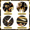 New Years Eve Decorations 2025 Black Gold Happy New Year Banner Backdrop Balloons Arch Kit for Men Women Carnival Foil Balloon Number 2025 New Year Christmas Party Favors Celebration Outdoor Supplies