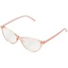 Kate Spade New York Women's Roanne Blue Light Readers Cat Eye Reading Glasses, Pink/Demo Lens, 54mm, 16mm + 2.5
