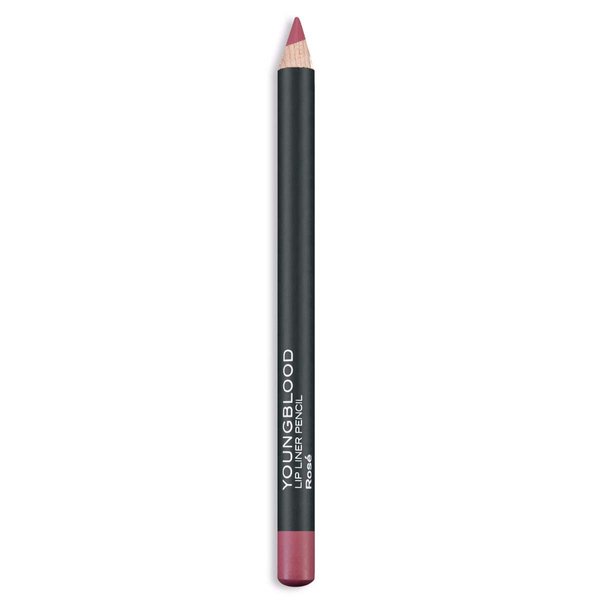 Youngblood Clean Luxury Cosmetics Lip Liner Pencil, Rose | Long Lasting Creamy Matte Lip Liner Pencil | Cruelty Free, Paraben Free, Gluten Free, Vegan
