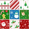 300 Christmas-Themed Paper Chain Strips for Crafting. No Glue or Tape Needed. Kid Friendly & Family Fun. 10 Winter Patterns. Yields Over 50 Feet of Paper Chains for Party Decorations (Christmas)