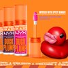NYX PROFESSIONAL MAKEUP Duck Plump High Pigment Plumping Lip Gloss with Spicy Ginger, Vegan Lip Makeup - Brown Of Applause (Warm Brown)