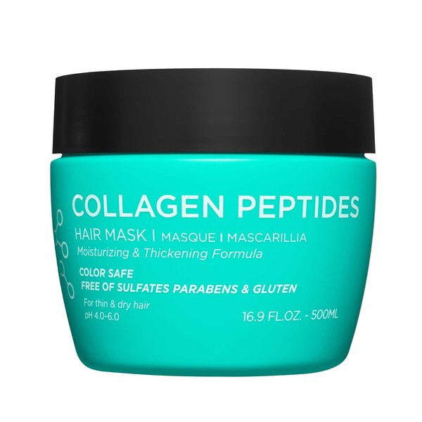 Luseta Thickening Hair Mask with Collagen Peptides Strenghten and Moisturize for Thin & Dry Hair, Promote Thickness and Reduce Breakage for Fuller-Looking Hair 16.9oz