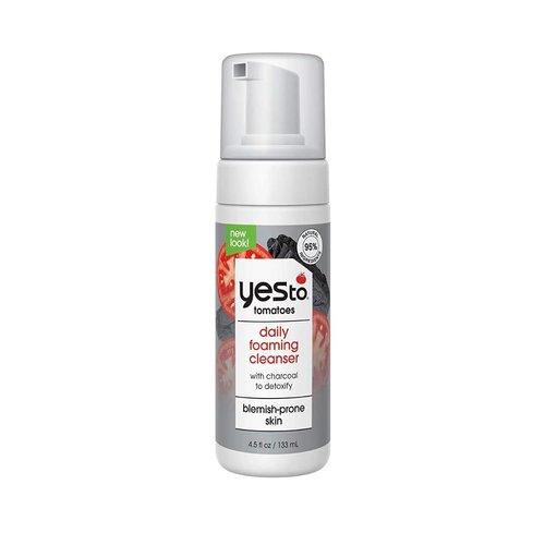 Yes To Tomatoes Anti Pollution Detoxifying Charcoal Oxygenated Foaming Facial Cleanser - 4.5 fl oz