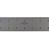 Ludwig Precision 6" Center-Finding Aluminum Straight Edge, 81206