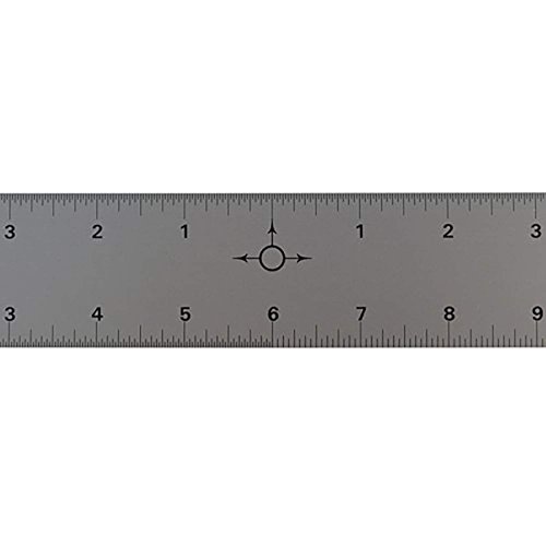 Ludwig Precision 6" Center-Finding Aluminum Straight Edge, 81206