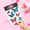LOMIMOS Spring 200+pcs 3D Butterfly Temporary Tattoos,Waterproof Stickers for Kid Adult Body Art Party Goodie Bag(20 Sheets)