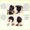 4 Pcs Magic Hair Bun Maker-Donut Bun Maker for Hair，Ballet Bun for Women and Kids(4 Brown)