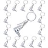 PHAETON 20PCS Hairdresser Hair Dryer,Scissor,Comb Charm Pendant Keychain Keyring,Perfect for Salon Owner,or Hair Stylist Gift Jewelry Graduation Gift