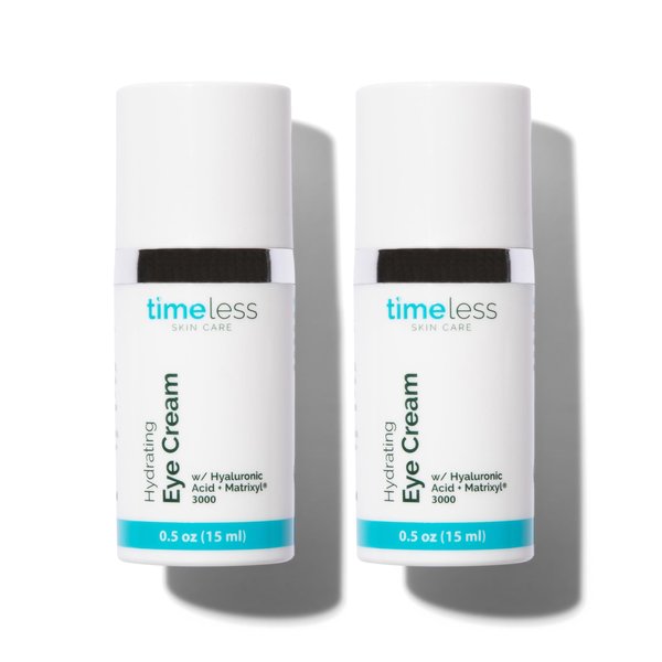 Timeless Skin Care Hydrating Eye Cream - Skin Care Cream for Eyes with Hyaluronic Acid - Hydrating Beauty Product for Personal Care - 0.5 oz (Pack of 2)