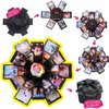 Explosion Box 6 Faces Creative Gift Box,Love Memory DIY Handmade Photo Album Scrapbook, Surprise Birthday Gift, Wedding or Valentine's Day