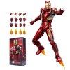 LonullyMege Ironman Action Figures Ultimate Set 2 Pack Toys,7 inch War Machine MK1 & Mark 46 with Lots of Accessories Collectible Statue Playset(WM1 & MK46)