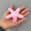 Kistreao 4Pcs Starfish Hair Clips Sequins Sea Star Hair Pins Glitter Hair Barrettes Mermaid Hair Accessories for Women Girls Birthday Wedding Celebration Party Supplies(Pink)