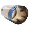 DC Sports Polished Stainless Universal Bolt On Exhaust Tip 2.87" Inlet / 3.5" Outlet / Slant-Cut / Titanium Flare | EX-1025