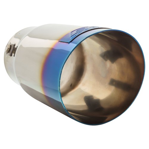 DC Sports Polished Stainless Universal Bolt On Exhaust Tip 2.87" Inlet / 3.5" Outlet / Slant-Cut / Titanium Flare | EX-1025