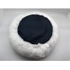 Gavenia Cat Beds for Indoor Cats,20’’x20’’ Washable Donut and Dog Bed,Soft Plush Pet Cushion,Waterproof Bottom Fluffy Calming Self-Warming Bed Sleep Improvement,White