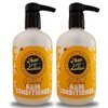 Black Canyon Home and Body Peace Love + Lotion Berry Shortcake & Whipped Cream Scented Natural Hair Conditioner, 16 Oz (2 Pack)