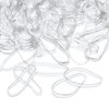 eBoot 500 Pcs 3 mm Elastic Hair Bands Mini Rubber Bands Small Hair Ties Ponytail Elastics Holders for Baby Kids Girls Braids Hair (Clear,Transparent)