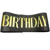 NAUXIUDSJS Birthday Queen Sash, Birthday Sash for Women, Glitter Black Sash Foil Letter, Party Favors Supplies Decorations for 18th 21st 30th 40th 50th 60th 70th 80th or Any Bday Party,Black