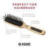 Kent PF20 Narrow Cushion Paddle Brush - Taming Fat Pins, Detangling Long Thick and Curly Hair, Scalp Massager and Growth Stimulator for All Hair Types, Made in England