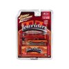 1965 Chevy El Camino Lowrider Red Metallic with Orange Graphics and Red Interior and Diecast Figure Limited Edition to 3600 Pieces Worldwide 1/64 Diecast Model Car by Johnny Lightning JLCP7460