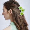 Bmobuo Flower Hair Clips 6Pcs Flower Claw Clips Cute Hair Clips for Women Hawaiian Flower Hair Clips for Thick Hair, Summer Essentials Beach Hair Accessories