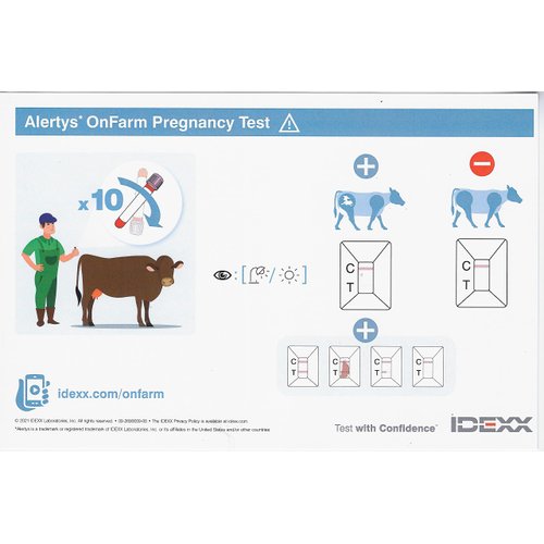 IDEXX Alertys OnFarm Cow Pregnancy Test, Complete kit - Bovine (Cattle)