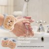 WHAVEL 3PCS Spa Headband Face Wash Headband and Wristband Set, Cute Bear Ears Headband for Washing Face Makeup Headband Facial Headband Wrist Bands for Washing Face (Coffee 01)