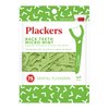 Plackers Back Teeth Micro Mint Dental Flossers, Delicious Mint Flavor, Provides Easy Access for Back Teeth, Built-in Protected Pick, Easy Storage, 75 Count, Pack of 4