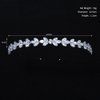 Teyglen Fashion Rhinestone Headband Hair Band Silver Thin Crystal Hair Hoop Band Rhinestone Headpiece Bridal Hair Accessories for Women Party Prom