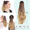 Neverland Beauty Ponytail Extensions Claw Clip Synthetic Hair PonyTails Long Wavy Hair Ponytail Natural Looking Hair Extensions for Women, Girls (20inch)