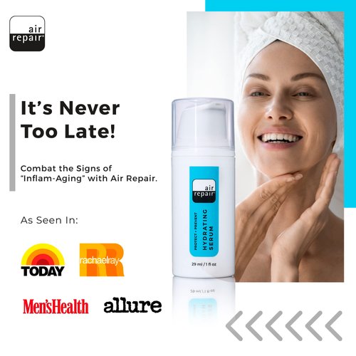 Face Serum for Skin Care - 72-Hour Facial Hydrating Serum with Vitamin C, Hyaluronic Acid, Vitamin E, Pentavitin, & More - Beauty Serum for Face & Neck - Facial Skin Care Products by Air Repair