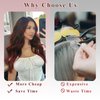 NAYOO Wine Red Hair Clip Extension for Women 4PCS Thick Hairpieces Long Wavy Natural Synthetic Clip in Hair Extensions（20 inch, Wine Red）