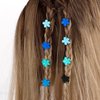 YISSION 100Pcs Mini Flower Hair Clips for Girls Small Hair Clips Cute Flower Claw Clips Toddler Baby Hair Clips Flower Clips for Hair Kids Hair Accessories For Girls Women (Blue Series)