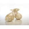Shimmering marbled vanilla blonde white arc hair claw clip
