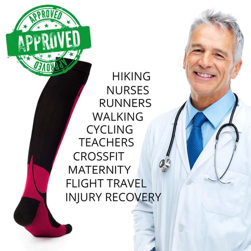 Professional Compression Socks 20-30 mmHg, Medical, Orthopedic Support, Nursing