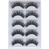 3D False Eyelashes, 5 Pairs Faux Mink Fake Eyelashes Handmade Thick Nature Fluffy Long Lashes Reusable for Makeup