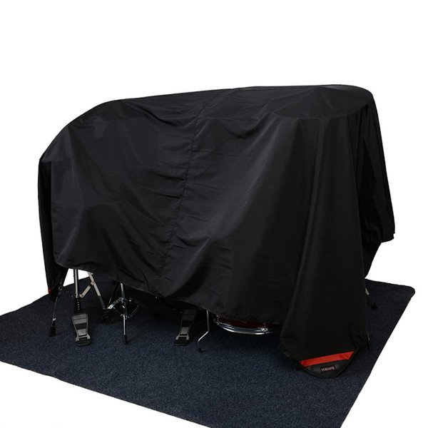 MoonEmbassy Drum Set Dust Cover Water-Resistant Nylon Cover With Sewn-in Weighted Corners, 80 x 108 Inch