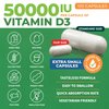 ForestLeaf Vitamin D3 50000 IU - Bone Health and Immune Support - Small Easy to Swallow Capsules - Non-GMO Gluten Free VIT D - VIT D3 Vitamin D Supplements for Women and Men, 120 Count