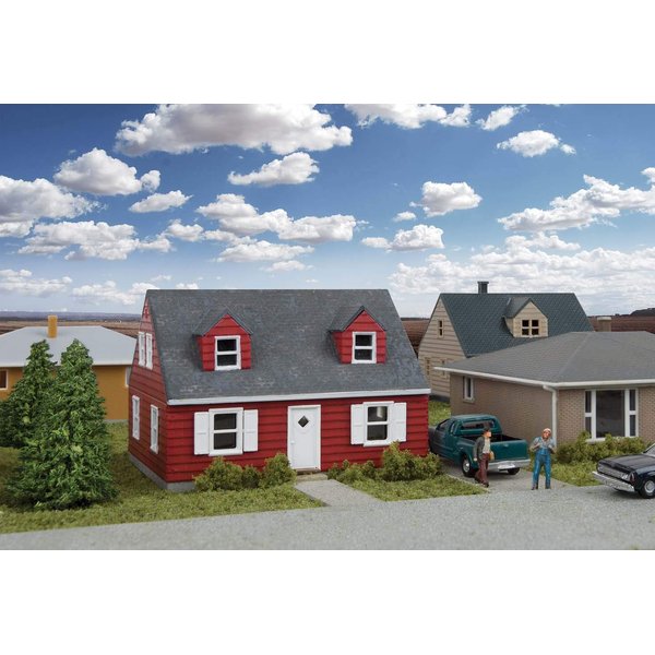 Walthers, Inc. Cape Cod House Kit, 2-3/8 X 2 X 1-5/8" 6 X 5 X 4.1cm
