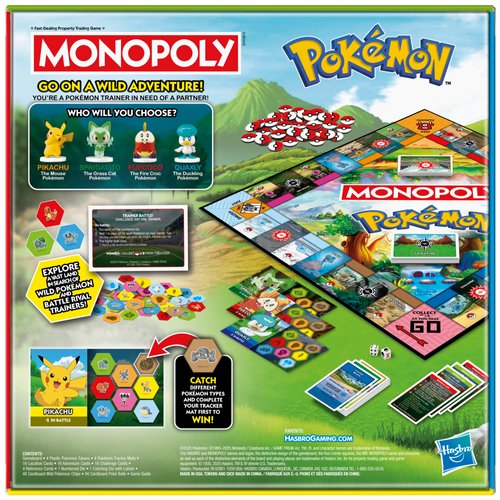 Monopoly Pokémon Edition Board Game | Ages 8 and Up | 2 to 4 Players | Kids Games for Pokémon Fans | Fun Family Games| 45 Mins. Avg.