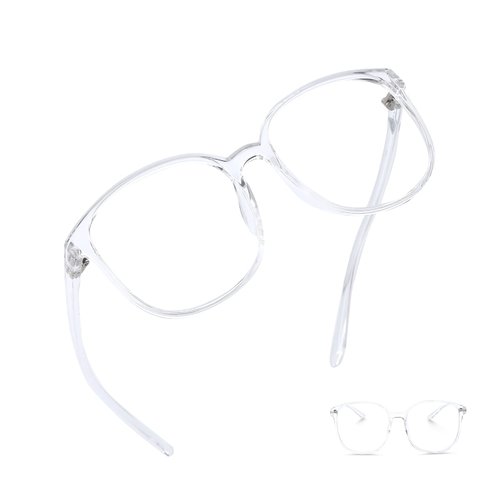 ILLAOI Blue Light Blocking Glasses Oversized - Phones|TV Eyeglasses for Women Men, Anti Eyestrain&Glare Computer Glasses