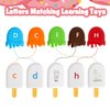 kizh Alphabet Learning Toys Matching Letter ABC Fine Motor Toy Double-Side Ice Cream Toys Preschool Learning Activities Montessori for Toddler Kids Ages 2 3 4 5
