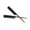 3 Pieces Tail Combs Fine Tooth Comb Hair Root Comb Hair Teasing Comb for Women and Men Barbers Styling Tool (Black)
