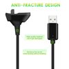 2Pack 6Ft Charging Cable for Xbox 360, Wireless Controller USB Charging Cable Compatible with Microsoft Xbox360 / Xbox 360 Slim Wireless Game Controllers